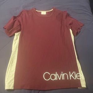 Mens Calvin Klein two tone t shirt